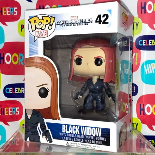 Black Widow - Captain America Winter Soldier Marvel Funko Pop 42 + Protector