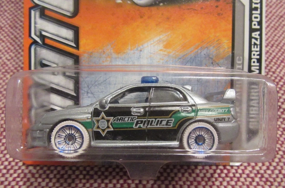 MATCHBOX 2012 MBX ARTIC SUBARU IMPREZA POLICE #78 SILVER - Image 2 of 4