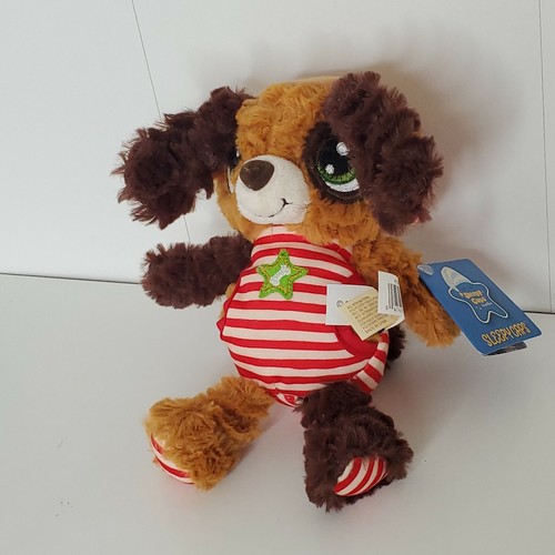 Sleepy Caps Stuffed Animal Plush Toy Dog 10" Baby Toddler Bed Time Nap Dan Dee - Picture 2 of 7