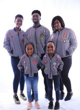 Handmade African Print Ankara bomber Jacket Men and Women S / M / L / XL / 2XL 
