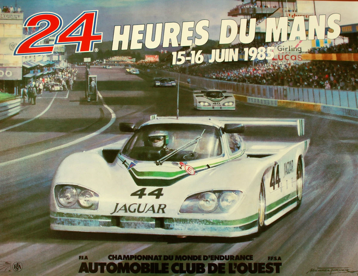 Affiche Originale Des 24 Heures Du Mans 1997 - Édition Collector De La Course