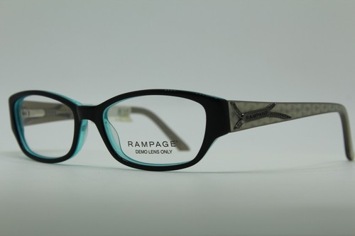2 Units NEW RAMPAGE RA 0176-1 B84 BLACK TEAL WOMENS EYEGLASSES 52-16-135 #152 - Picture 6 of 12