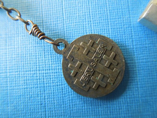 J4219 ANTIKER MOPP ROSENKRANZ JERUSALEM MIT EXTRA JERUSALEM TEIL SEHR LANG - Bild 3 von 7