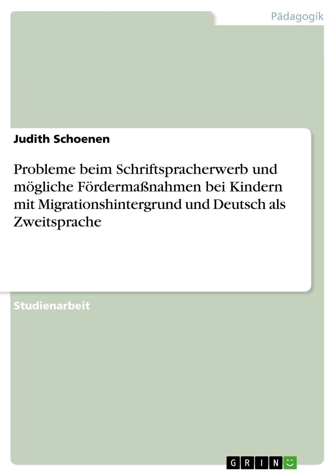 Thumbnail - Probleme Beim Schriftspracherwerb Und Mögliche Fördermaßnahmen Bei