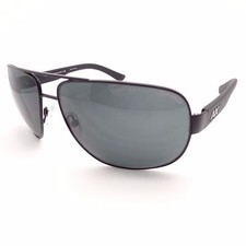 Armani Exchange 2012 6063/87 62 Satin Black Grey New Authentic Sunglasses