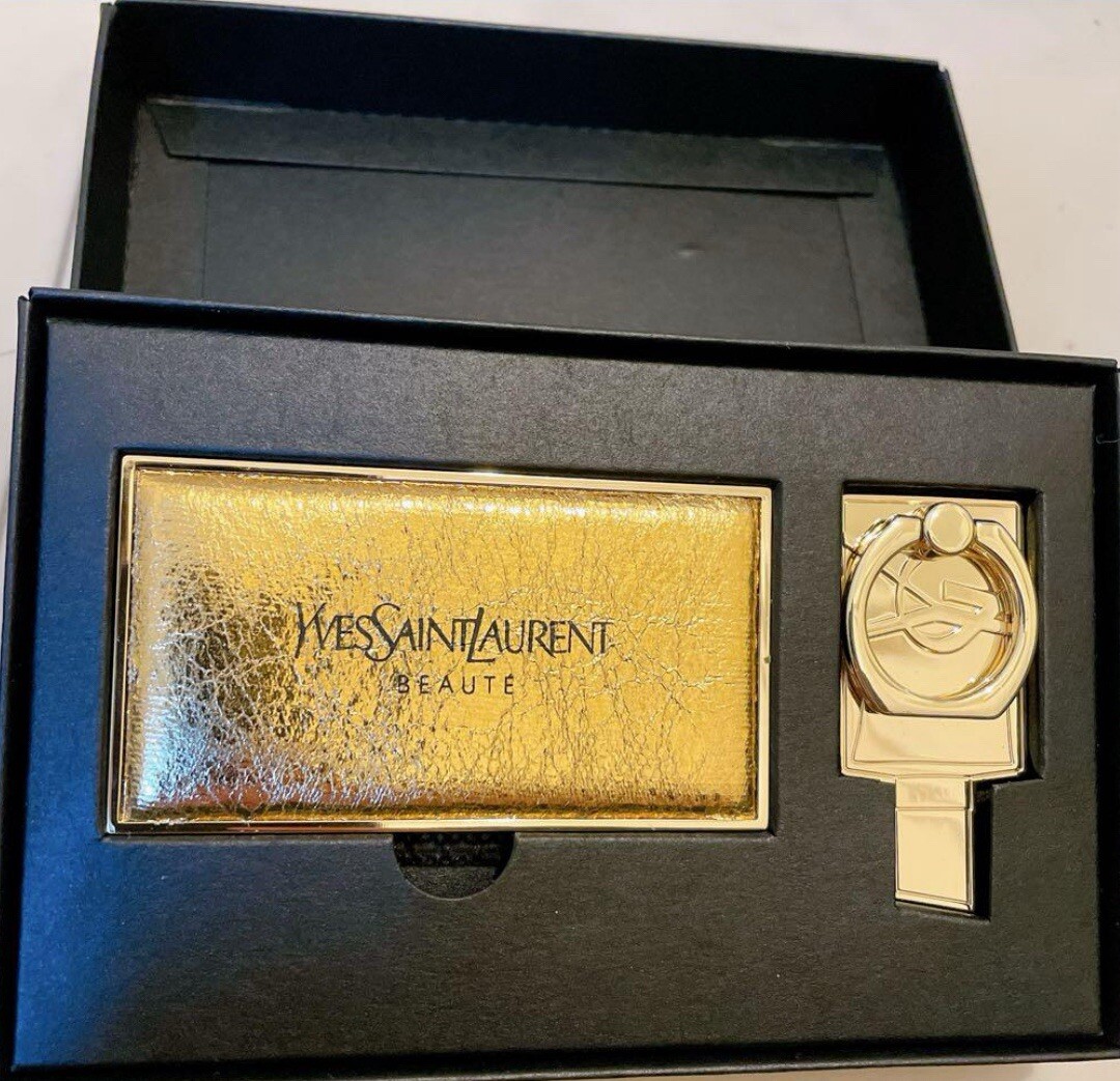 YSL Mirror Smart Phone Ring Yves Saint Laurent Gift Set New