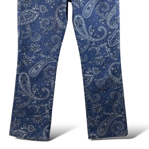 WeWoreWhat Icon Jeans Damen Größe 29 Paisley Print Night Sky High Rise Straight - Bild 5 von 11