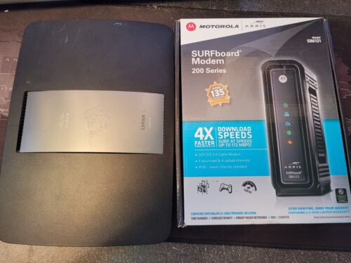Motorola SB6121 Cable Modem and Linksys EA6700 AC1750 Router
