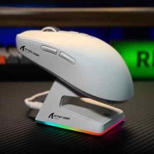 X6 PAW3395 Bluetooth Mouse,Tri-Mode Connection, RGB Touch Magnetic Charging Base