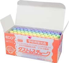 Dustless Fluorescent Chalk 72pcs 6 Colors DCK726C