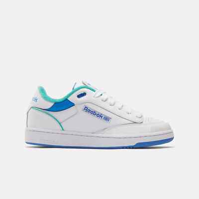 Reebok Club C Bulc Turnschuhe Turnschuhe in weiß/entfesselt grün/kinetisch blau Schuhe
