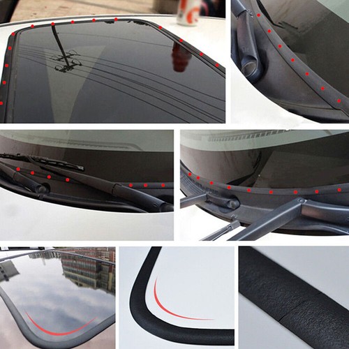 9.8FT Rubber Seal Car Front Rear Windshield Sunroof Edge Weatherstrip Strip Trim - Picture 4 of 12