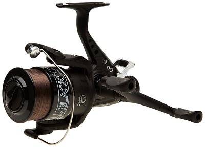 Lineaeffe All Black Carp Fishing Bait Feeder Runner Reel Spare Spool & Line 