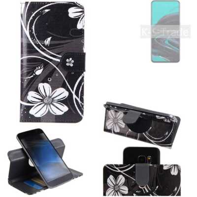 Für Oppo Reno2 360° Schutz Hülle Wallet Case Design Blumen