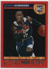 Dennis Schroeder 2013-14 PANINI NBA HOOPS BASKETBALL Red Border RC #277 Hawks