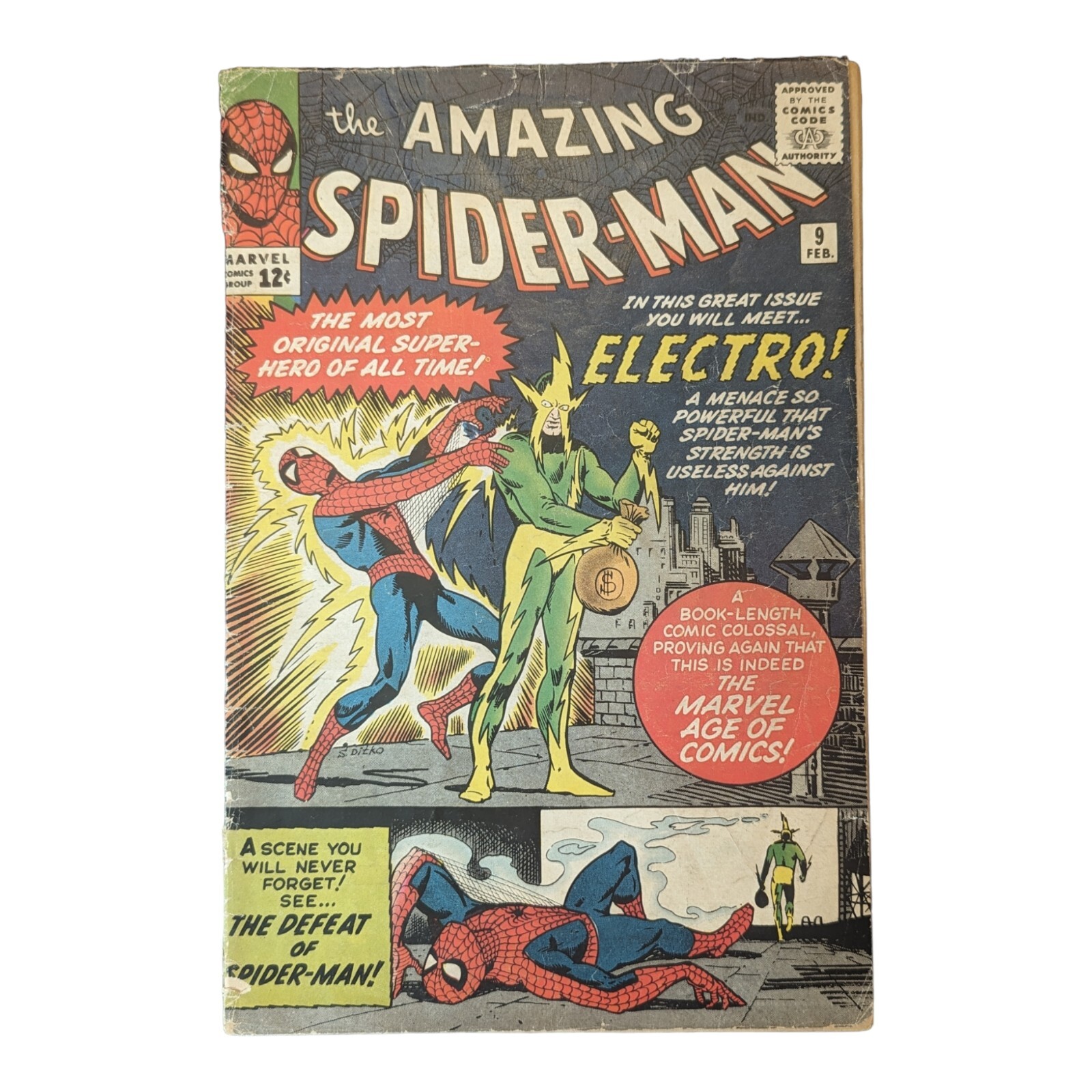 The Amazing Spider-Man (Issue #9 1964) Key Issue 1st Full Appearance of Electro