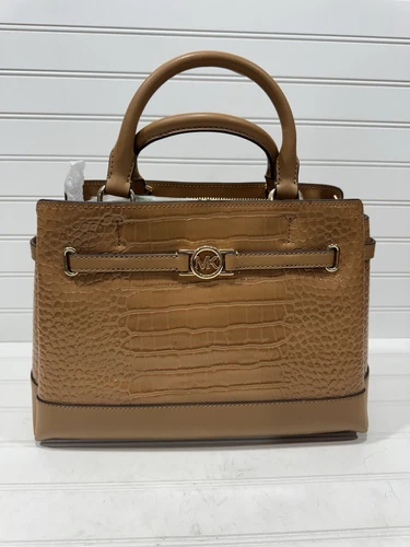 Borsa a tracolla Michael Kors grande in pelle di coccodrillo goffrata nuova con etichette $598