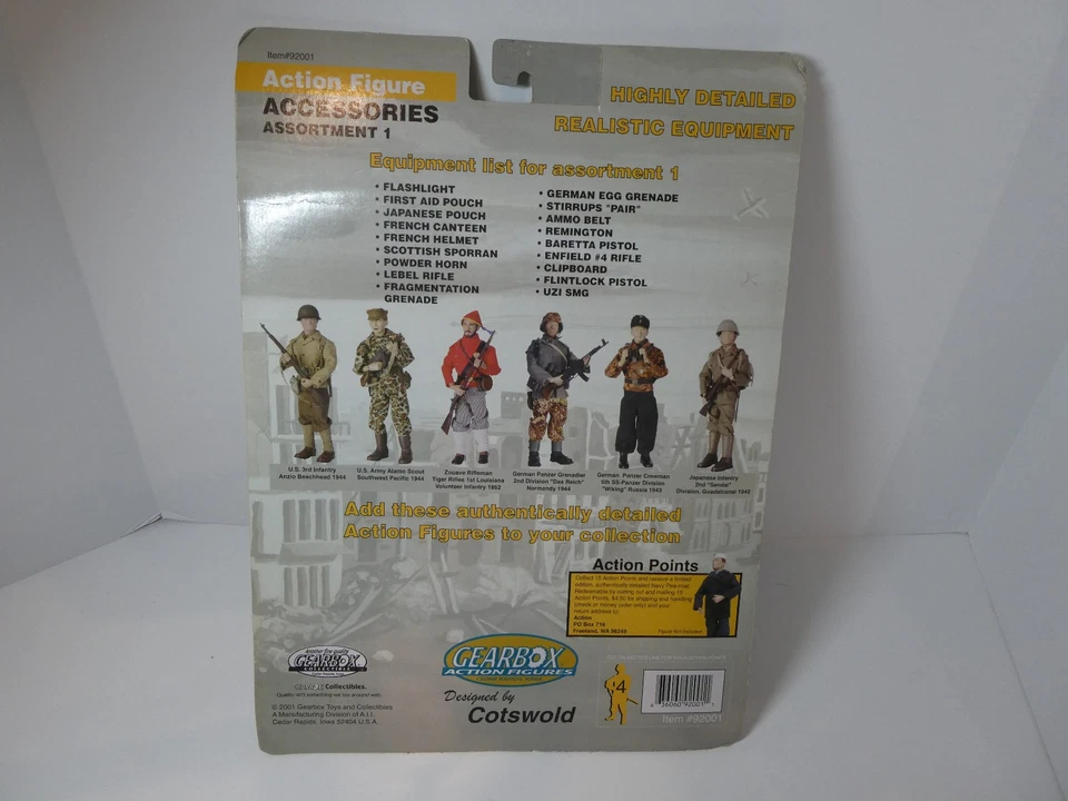 Figura de acción Gearbox 2001 accesorios surtido 1 diseñado por Cotswold Foto 2 de 4