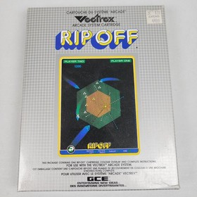 Rip Off for Vectrex CIB Complete Box Insert Manual Overlay In Protective Cover