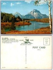 Mt Moran Jackson Hole WY Snake River Teton National Park Postcard