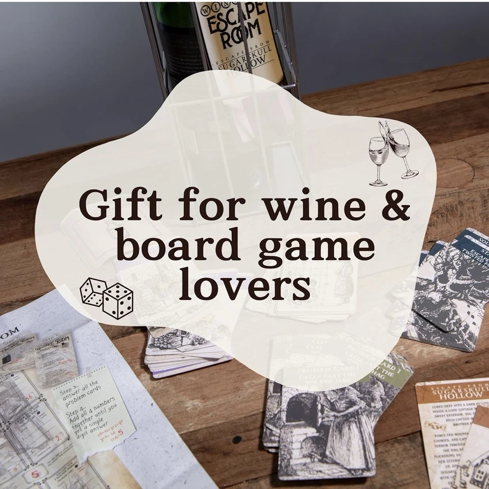 Wine Bottle Cage Escape Room Sugarskull Hollow Drinking Game Gift - Image 2 of 4