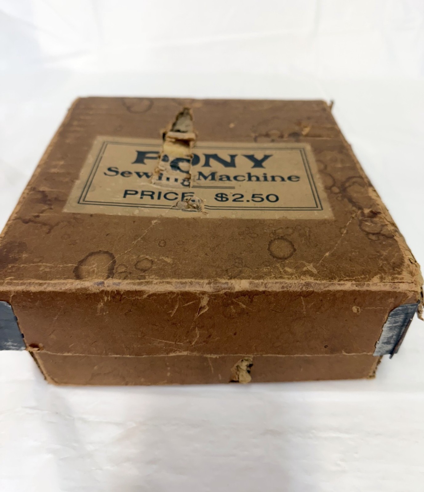 RARE Antique SEWING MACHINE PONY Child's Size Toy Foley & Williams with Orig Box