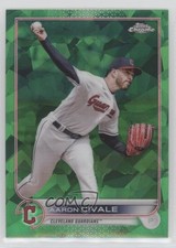 2022 Topps Chrome Update Sapphire Green 17/75 Aaron Civale #US49 6ns
