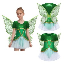 Girls Outfit Princess Costume Flower Fairy Set Pageant Holiday 2 Pieces Party