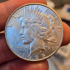 1928-S #1 Peace Silver Dollar AU semi key date lcpa