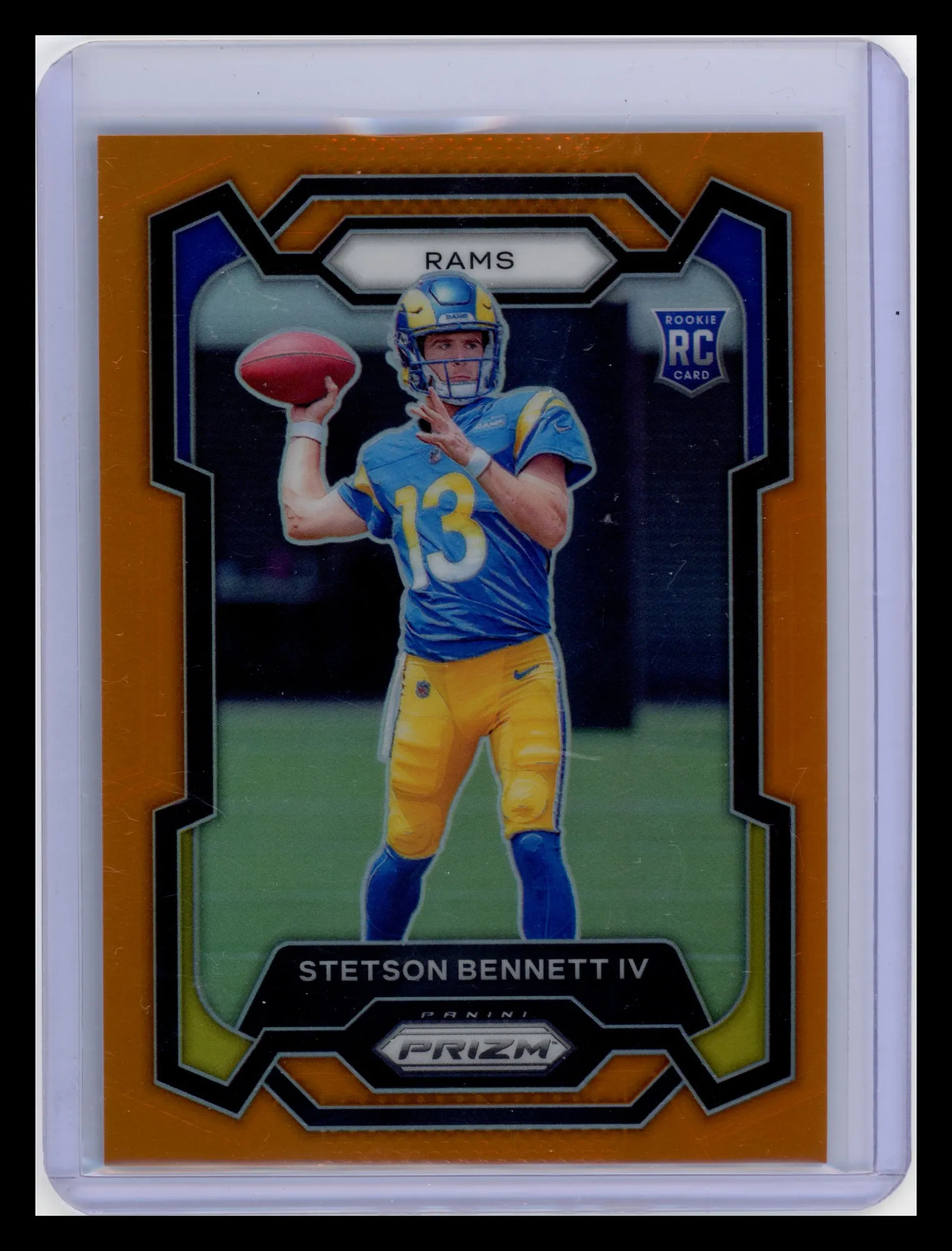 2023 Panini Prizm Football Stetson Bennett IV Orange #358 RC 037/249