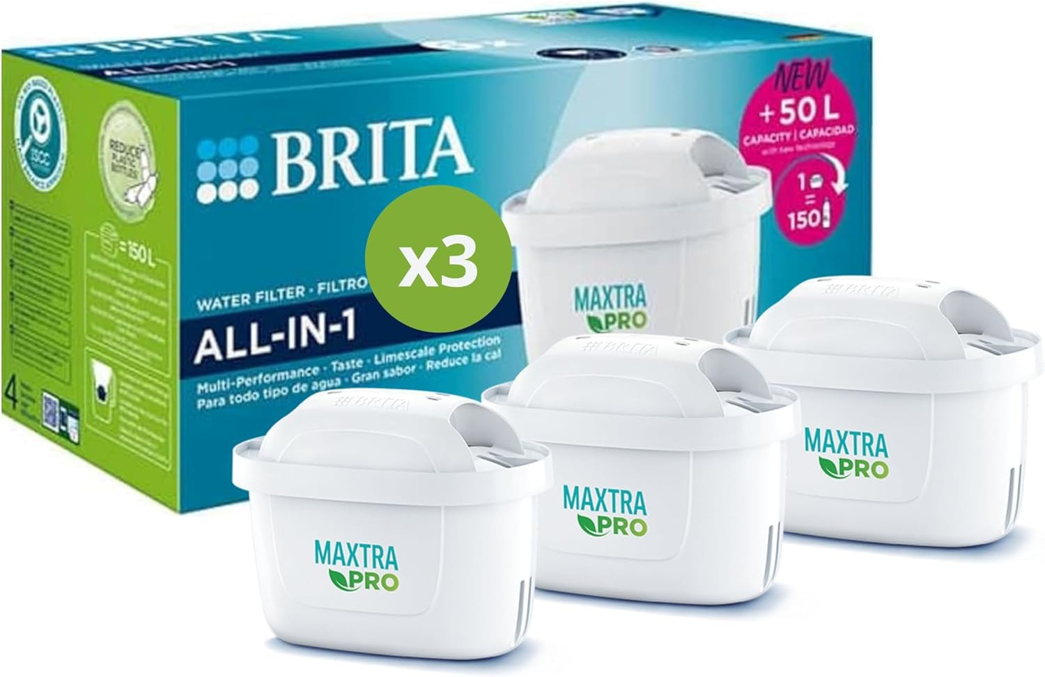 Set 3 Cartucce MAXTRA+ BRITA - Il Segreto per Tè e Caffè Perfetti