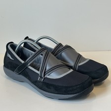 Dansko Shoes Womens 9.5  Black Hazel Leather Suede Mary Jane Sneaker Casual