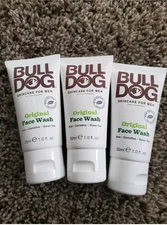 Bulldog Skincare for Men Original Face Wash Lot Of 3 / 1.0 fl.oz Each ~ New