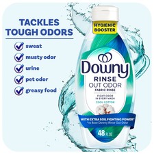 Downy Rinse Out Odor Laundry Rinse, Tackles Tough Odors and Refreshes, 48 fl oz