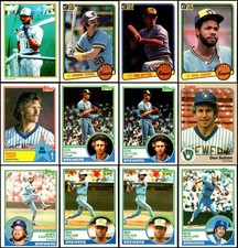 1983 Milwaukee Brewers (40) Card Lot - GOING, GOING… ALMOST GONE! DON’T WAIT!