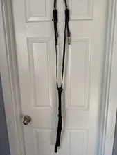 Nunnfiner english 3 point breastplate Dark Brown Horse Size StandingAttachment