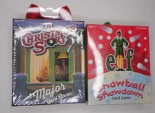 A Christmas Story Major Card Games Leg Lamp Marker & Elf Snowball Showdown E2