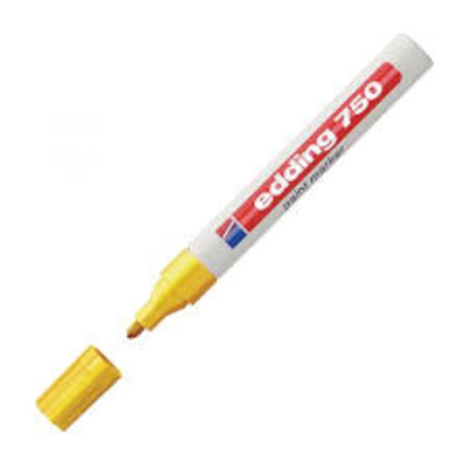 Edding 750 Paint Marker Bullet Tip 2-4mm Yellow (Pack 10)