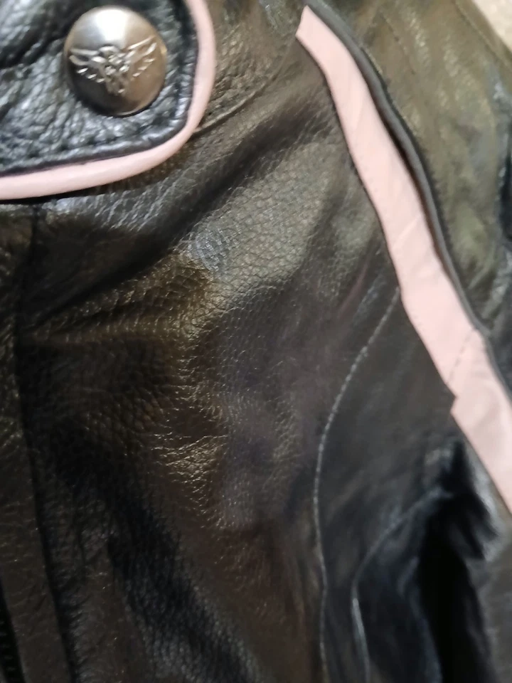 Milwaukee Leather Motorcycle Jacket, Biker Rider, Size s ...Lady's - Image 3 of 4