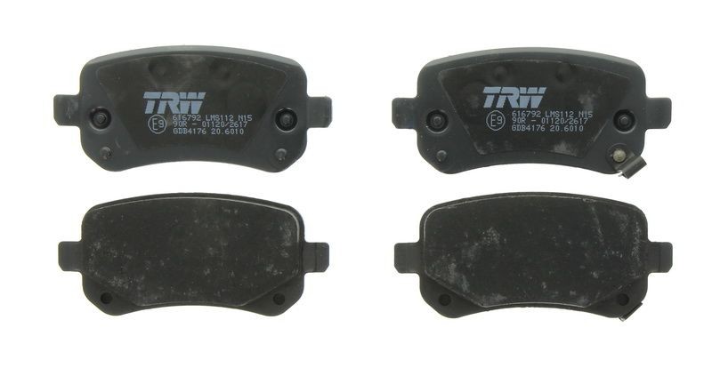 Plaquettes de frein TRW GDB4176 arrêt court distance pour Journey 3.5 V6 2008