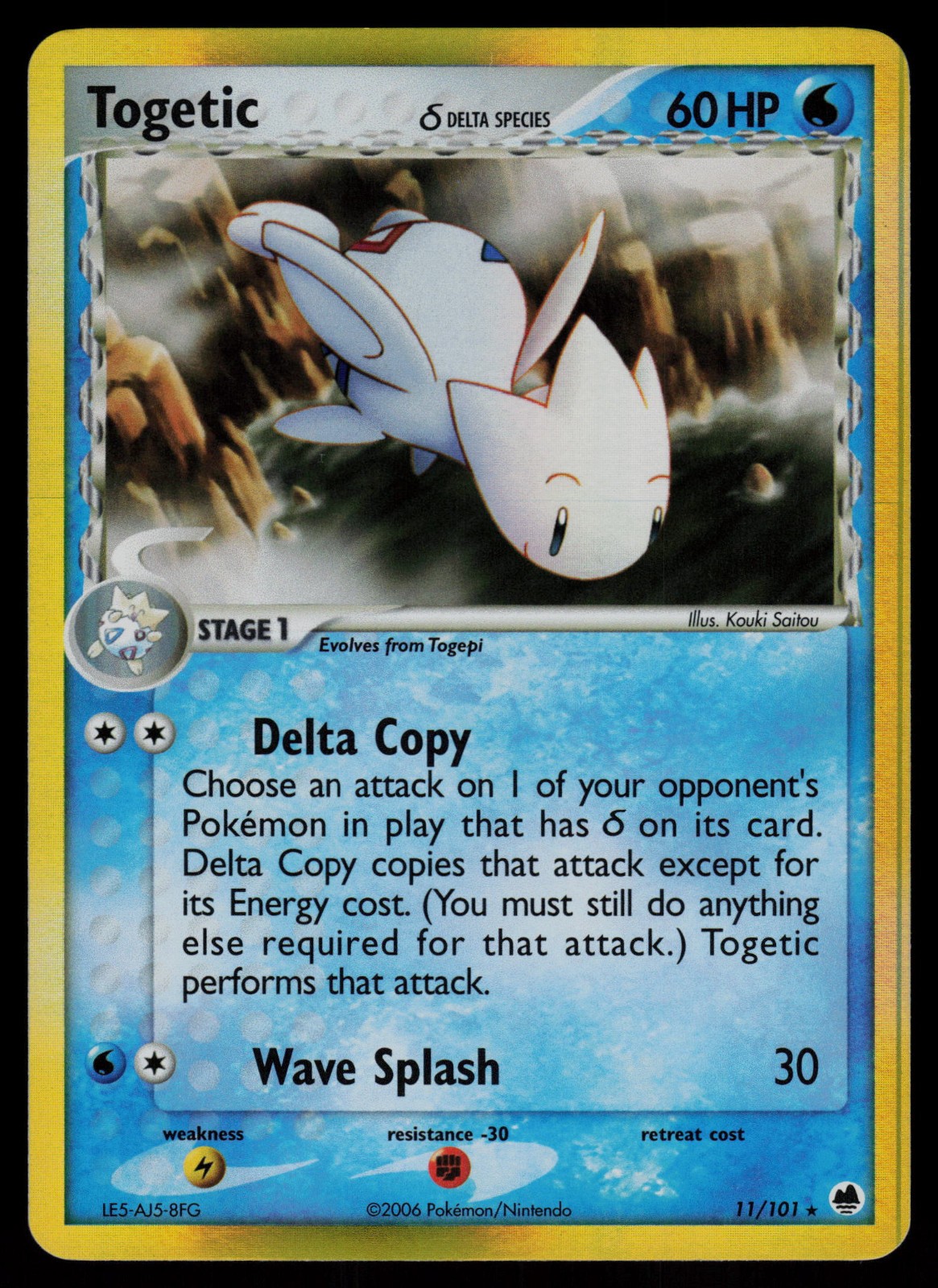 Togetic - 11/101 - Ex Dragon Frontiers Holo Rare Pokemon Card - NM