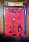 The Amazing Spider-Man 1 Blood Hunt Variant Edition Cgc 9.8 Double Signed Sketch