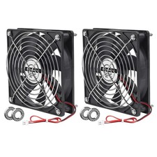 2Pcs 12025 120Mm X 25Mm 12V 5 Inch Dual Ball Bearings Brushless Fan 2Pin DC Cool