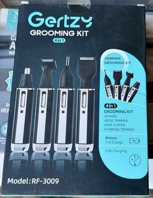 GERTZY 4 In 1 Men s Grooming Kit- USB Rechargeable Electric Trimmer