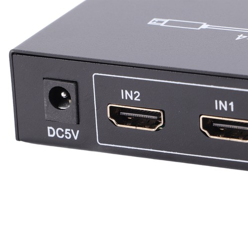 HD Multimedia Interface Splitter 2 In 4 Out 4K HD Switcher With Remote Contr NEW - Afbeelding 12 van 18