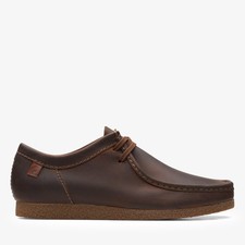 Clarks Mens Shacre II Run Beeswax Lace Up Leather Casual