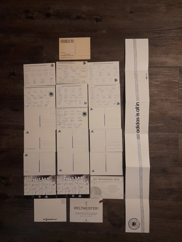 DFB Mannschaftskarten Unsigniert - Bild 2 von 3