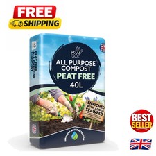 Nutrient-Enriched 40L Peat Free Compost - Ideal for Vegetables and Seedlings 0.47 per litre