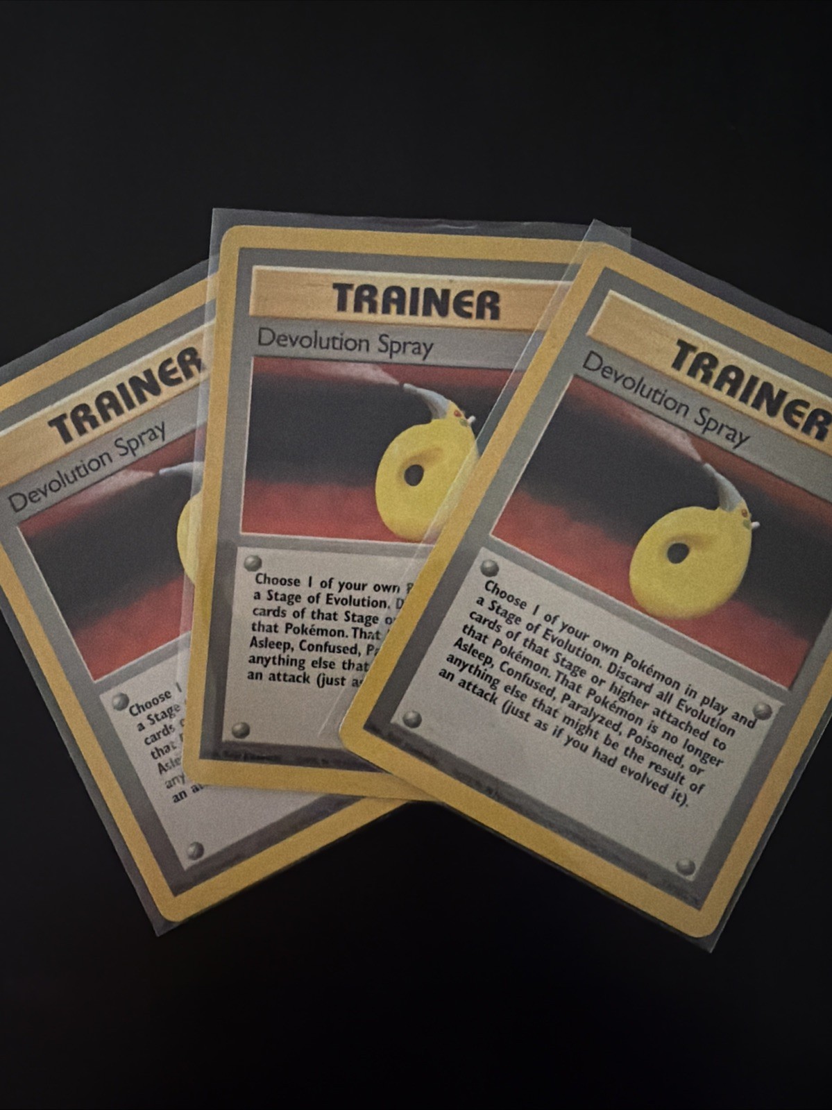 Devolution Spray 072/102 Base Set Regular THREE PACK (3 Copies Of The Same Card)
