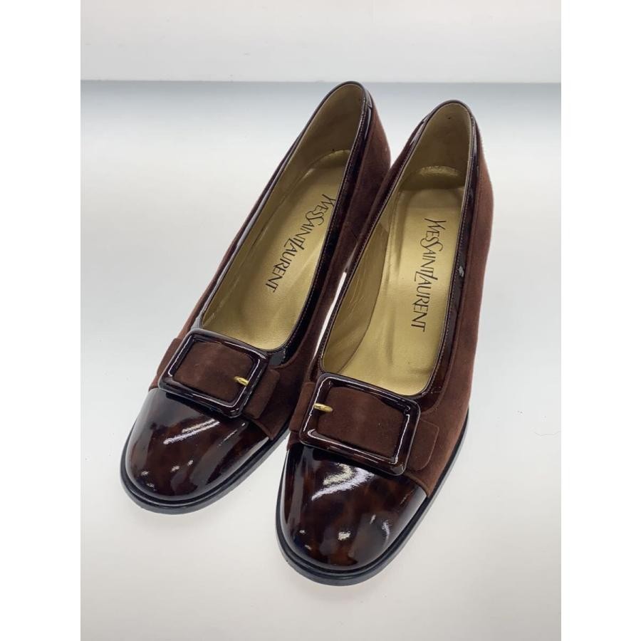 Decolte Yves Saint Laurent YSL tacco EU 35 5 marrone dal Giappone 0101508K autentiche